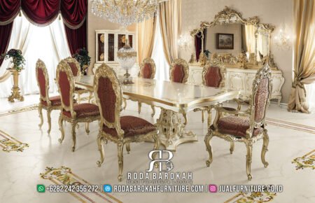 Meja Makan Mewah Jepara Luxury Carving Palace Design RB-51