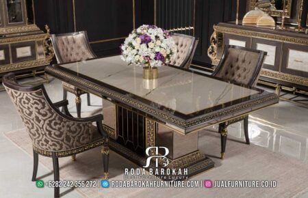 Meja Makan Mewah Ukiran Klasik Jepara RB-298