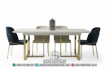 Meja Makan Stainless Sofia Minimalis Modern RB-547