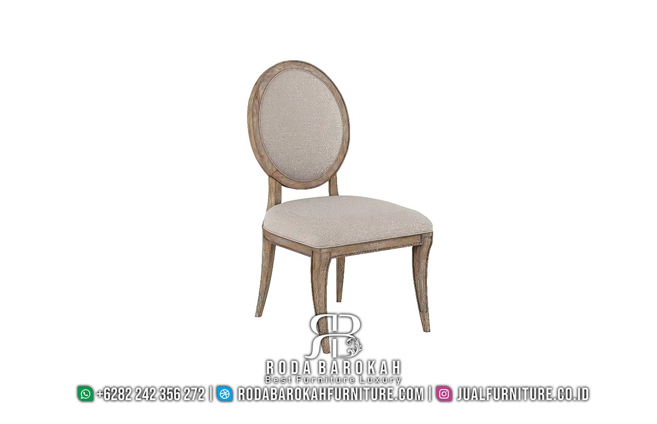 Model Meja Makan Klasik Mewah Kayu Jati Rustic RB1083 - Gambar 2