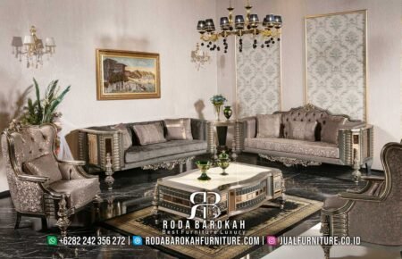 Model Sofa Tamu Klasik Mewah Valentino Carved RB-518
