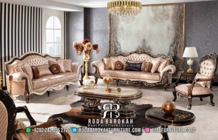 Model Terbaru Sofa Tamu Mewah Jati Klasik Ukir dengan Harga Spesial dan Desain Eksklusif RB-366