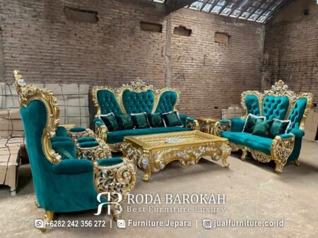 New Elegan Furniture Kursi Tamu Mewah Jepara Aneisha RB-116