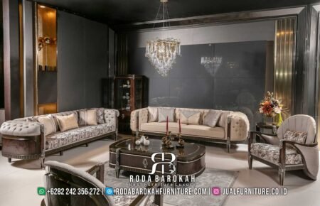 New Version Sofa Tamu Mewah Chester Jati Ukir RB-519