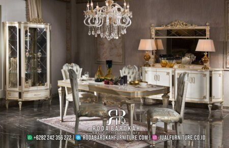 Promo Kemerdekaan Meja Makan Mewah Shabby Motif RB-428