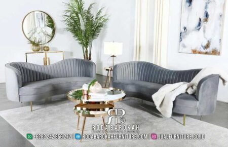 Promo Sofa Tamu Stainless Chic Silhouette Minimalis Modern RB-338