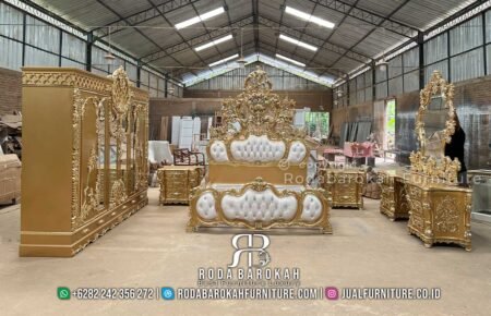 Recomended Tempat Tidur Mewah Gold Klasik ElleQueen RB-233