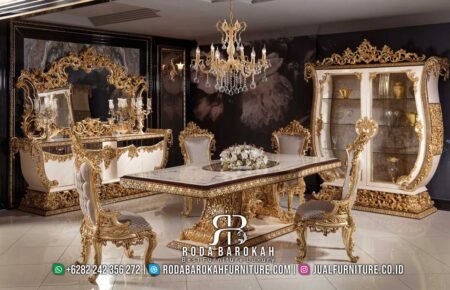 Rekomendasi Meja Makan Ruang Tamu Mewah Luxury Kerajaan RB-300