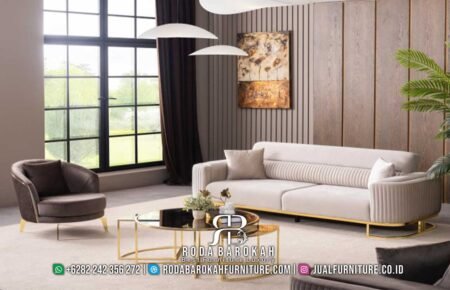 Rekomendasi Sofa Ruang Tamu Stainless Mewah Modern RB-590