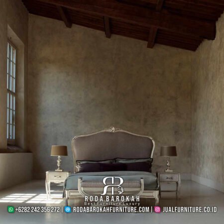 Set Kamar Tidur Mewah Ukiran Jati Jepara Olivian Style RB-151