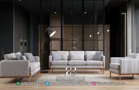 Set Sofa Tamu Minimalis Modern Jati Natural RB-281