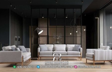 Sofa Jati Minimalis Modern Cocok Untuk Ruang Tamu Kecil RB-599