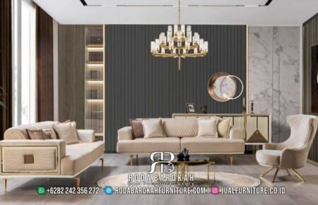 Sofa Mewah Stainless Gold Terbaru Roda Barokah Furniture RB-600