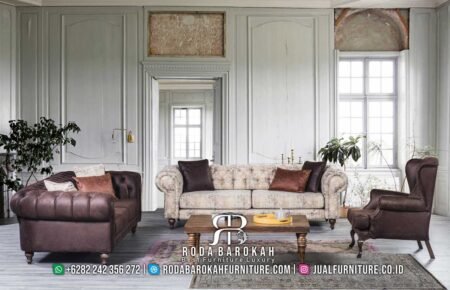 Sofa Tamu Chester Mewah Desain Minimalis Artistik RB-564