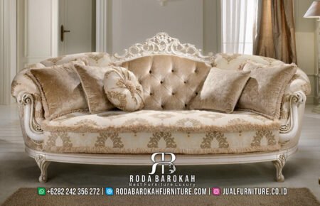 Sofa Tamu Mewah 2 Dudukan Majestic Carving Style RB-27