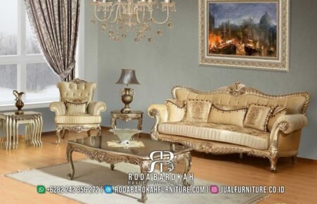 Sofa Tamu Mewah Furniture Roda Barokah Jepara RB-520