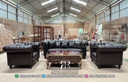 Sofa Tamu Mewah Jati Chesterfield Terbaru Jepara RB-236
