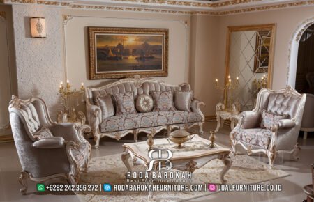 Sofa Tamu Mewah Klasik Ukiran Jepara Best Sale RB-12