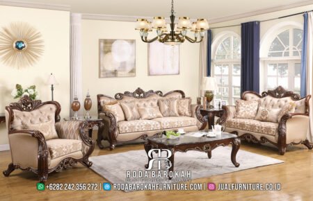 Sofa Tamu Mewah Terbaru Classic Luxury Carving Palace RB-2