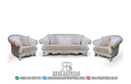 Sofa Tamu Mewah Viona Elegant Carving Design RB-39