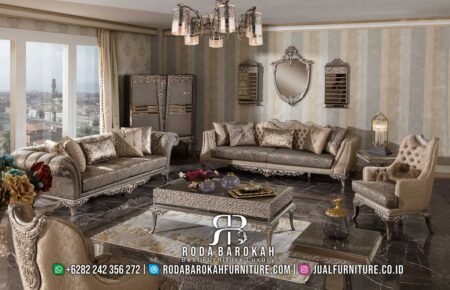 Sofa Ukir Mewah Jati Natural Antik Klasik Modern RB-424