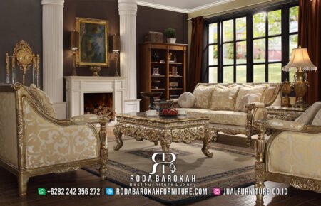 Traditional Sofa Tamu Terlaris Design Ukir Jati RB-70