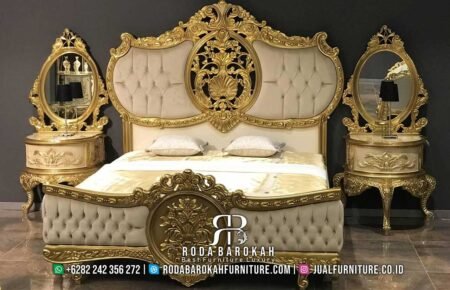 Violetta Gold Tempat Tidur Mewah Klasik Terbaru RB-432
