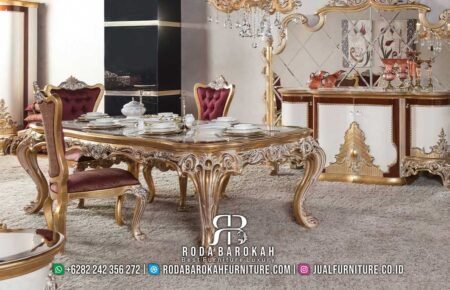 Big Sale Meja Makan Luxury Gold Kualitas Premium RB-922