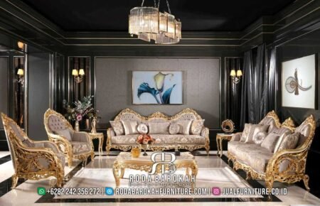 Desain Sofa Tamu Mewah Monaco Stabil Kokoh RB1034