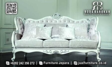 Diskon Sofa Mewah Putih Produk Laris RB-680