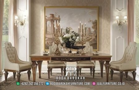 Favorit Meja Makan Minimalis Modern Mudah Dibersihkan RB-728