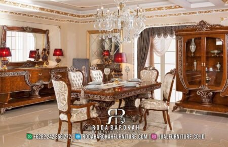 Limited Edition Meja Makan Mewah Natural Bisa Custom RB-761