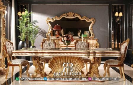 Pesan Meja Makan Nuansa Emas Paling Diminati RB-948