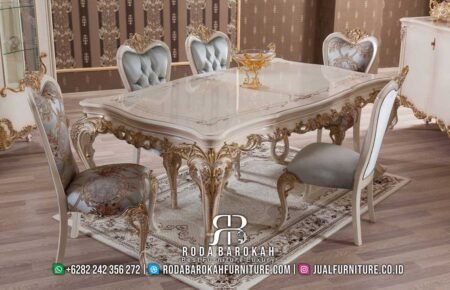 Pilihan Terbaik Meja Makan Turkish Mewah Nyaman Dipakai RB-740