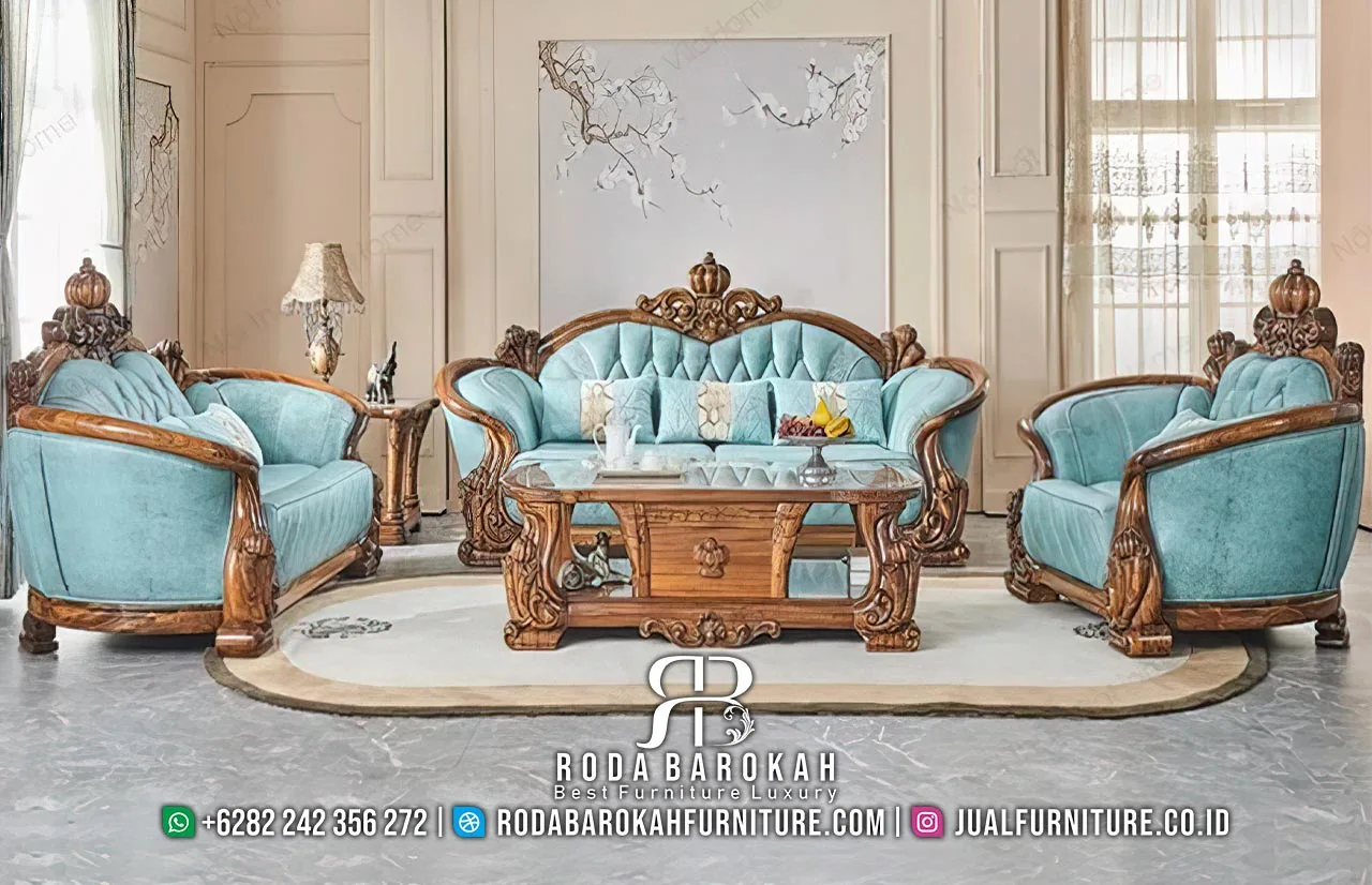 Produsen Sofa Tamu Mewah Klasik Gaya Turki Premium RB1097
