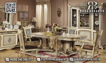 Promo Kilat Meja Makan Mewah Ukir Paling Dicari RB-669