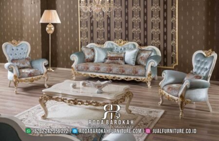 Promo Mingguan Sofa Mewah Klasik Queeny Desain Modern RB-742