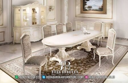 Sale Meja Makan Ukir Modern Produk Terbaik RB-727