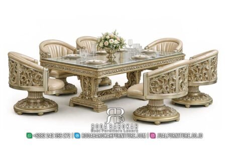 Segera Habis Meja Makan Mewah Klasik Pengiriman Cepat RB-803