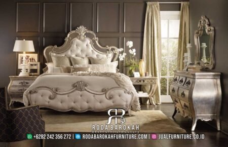Segera Habis Tempat Tidur Ukir Mewah Fleksibel Ruangan RB-707