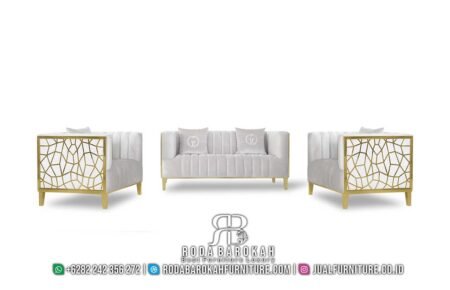 Super Promo Sofa Tamu Stainless Minimalis Gaya Natural RB-771