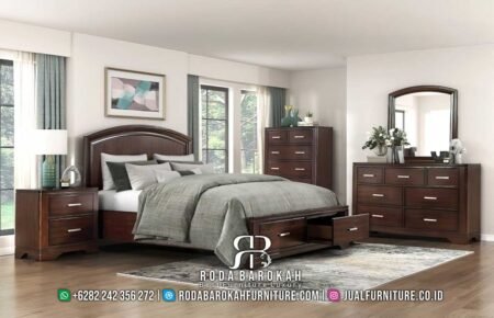 Tempat Tidur Natural Jati Verona Ornamen Elegan RB1015