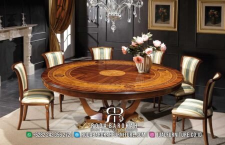 Top Pilihan Meja Makan Mewah Jati Harga Promo RB-739