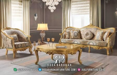 Vintage Sofa Tamu Mewah Aristella Finishing Halus RB-998
