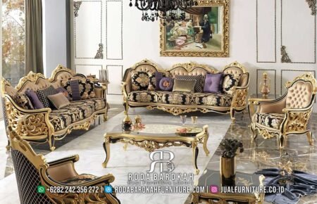 Wajib Punya Sofa Mewah Motif Gold Harga Termurah RB-904